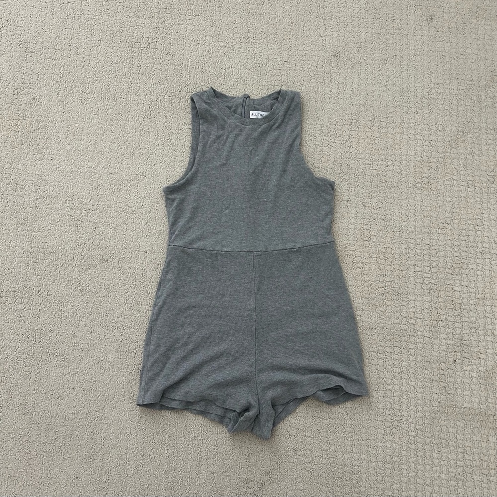 Revolve Ribbed Romper - image 2